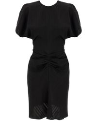 Victoria Beckham - Gathered Waist Mini Dress - Lyst