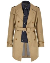 Junya Watanabe - Trench Inserto Denim - Lyst