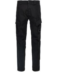 C.P. Company - Logo Badge Cargo Pants - Lyst