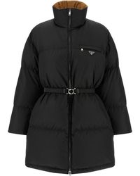 Prada - Re-Nylon Maxi Down Jacket - Lyst