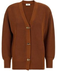Elisabetta Franchi - Cardigan Tricot - Lyst