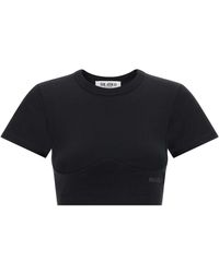 The Attico - Bustier Crop T-shirt - Lyst