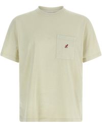Gramicci - T-Shirt With Chest Pocket And Embroidered Logo - Lyst