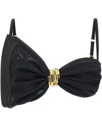 Elisabetta Franchi - Satin Bra And Tulle - Lyst