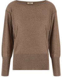 Herno - Lamé And Sequin Yarn Sweater - Lyst