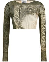 Jean Paul Gaultier - 're-edition - The Green Cartouche' Top - Lyst