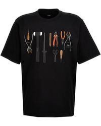 Fendi - T-Shirt " Tools" - Lyst