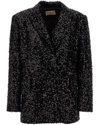 Le twins - 'como' Double-breasted Blazer - Lyst