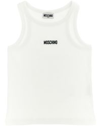 Moschino - Tank Top With Contrast Logo - Lyst