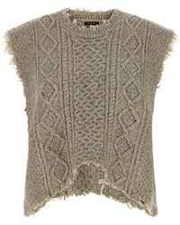 R13 - 'boyfriend Cable' Vest - Lyst