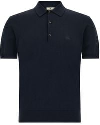 Etro - Cotton Polo With Pegaso Embroidery - Lyst