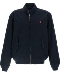 Polo Ralph Lauren - Logo Embroidery Bomber Jacket - Lyst