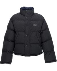 Balenciaga - Logo Embroidery Reversible Down Jacket - Lyst