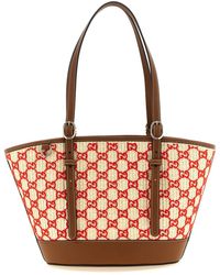 Gucci - Small Woven Shopping Bag - Lyst