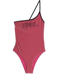 Karl Lagerfeld - 'ikonik 2.0' One-piece Swimsuit - Lyst
