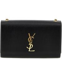 Saint Laurent - Mittelgroße Umhängetasche "Kate" - Lyst