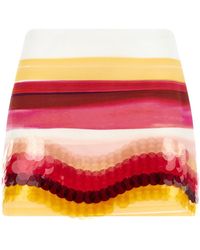 Fendi - Striped Cotton Skirt - Lyst
