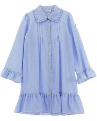 Moncler - Dress With Ruffled Details - Lyst
