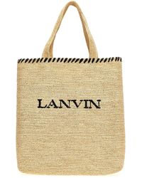 Lanvin - Shopper-Tasche Mit Logo - Lyst