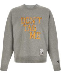Maison Mihara Yasuhiro - 'don't Tag Me' Sweatshirt - Lyst