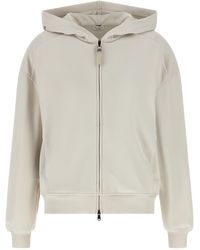 Brunello Cucinelli - 'shiny Zipper Pull' Hoodie - Lyst