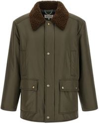 Maison Margiela - Shearling Collar Parka - Lyst