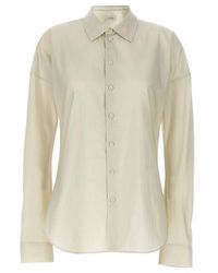 Lemaire - 'fitted Band Collar' Shirt - Lyst