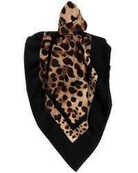 Dolce & Gabbana - Leopard Sciarpe Multicolor - Lyst