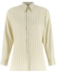 AURALEE - Camicia Cotone E Seta - Lyst