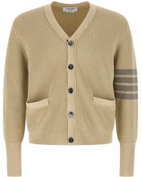 Thom Browne - Garment Dyed 4-Bar Cardigan - Lyst