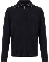Zanone - Half Zip Sweater - Lyst