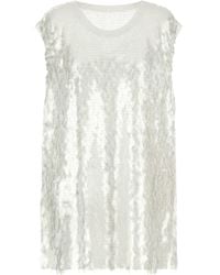 Norma Kamali - Top With All-Over Sequins - Lyst