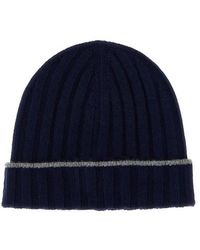 Brunello Cucinelli - Berretta Risvolto Cashmere - Lyst