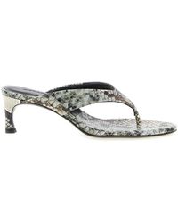 ROTATE BIRGER CHRISTENSEN - Snake Leather Mules - Lyst