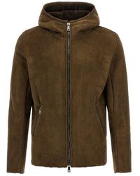 Giorgio Brato - Shearling Hooded Jacket - Lyst