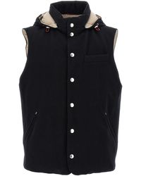 Brunello Cucinelli - Wool Sleeveless Jacket Clothing - Lyst
