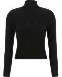 Alexander Wang - Ribbed Sweater With Logo - Lyst