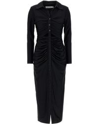 Self-Portrait - 'black Jersey Cut Out Midi' Dress - Lyst