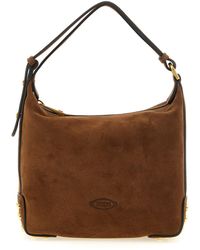 Tod's - 'gommini' Mini Suede Shoulder Bag - Lyst