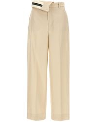 Fendi - Roma' Gabardine Trousers - Lyst