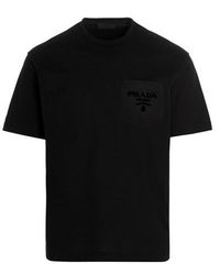 mens white prada t shirt