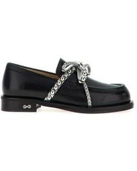 Mach & Mach - 'crystal Studs' Loafers - Lyst