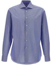 Borriello - 'falso Unito' Cotton Shirt - Lyst