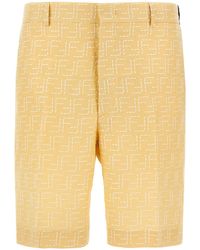 Fendi - The 'Ff Jacquard' Bermuda Shorts - Lyst