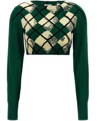 Burberry - Maglione Crop - Lyst