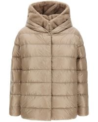 Herno - Puffer Jacket With Plush-Lined Hood - Lyst