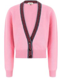 Versace - Wool And Cashmere Cardigan - Lyst