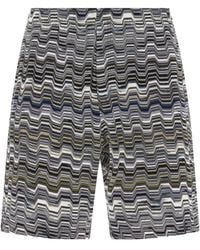 Missoni - Irregular Zigzag Bermuda Shorts - Lyst