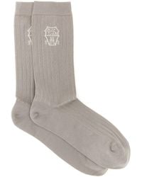 Brunello Cucinelli - Socks Coat Of Arms Of Solomeo - Lyst