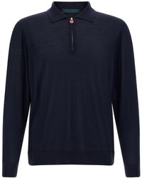 Kiton - Wool Polo Shirt 14 Microns - Lyst